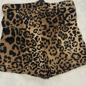Leopard Print Women's Shorts